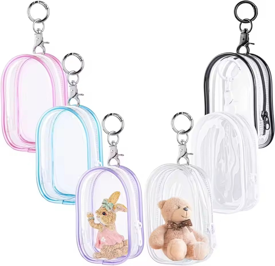 Cable Winder Keychain - Organisateur de étui transparent pour poupées