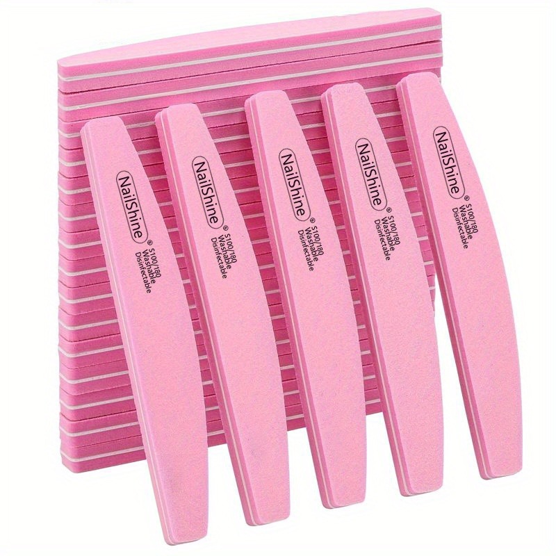 Nail File Titanium - 2/5/10 PIÈCES Bloc de polissage professionnel