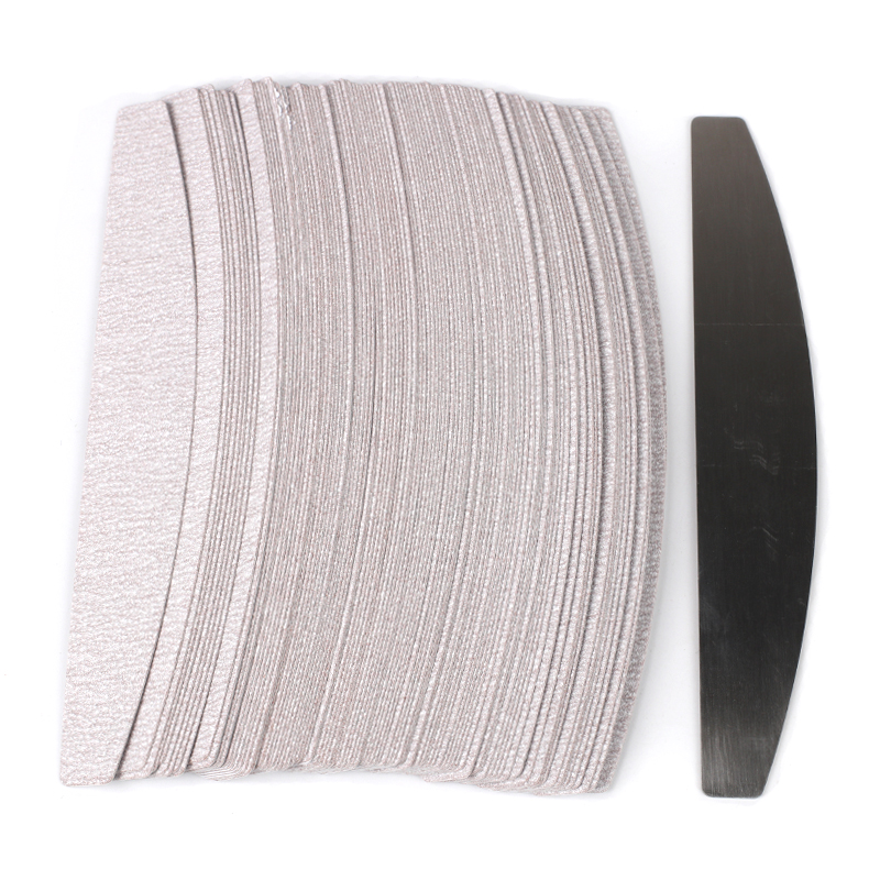 Nail File Titanium - Coussinets amovibles gris avec poignée en