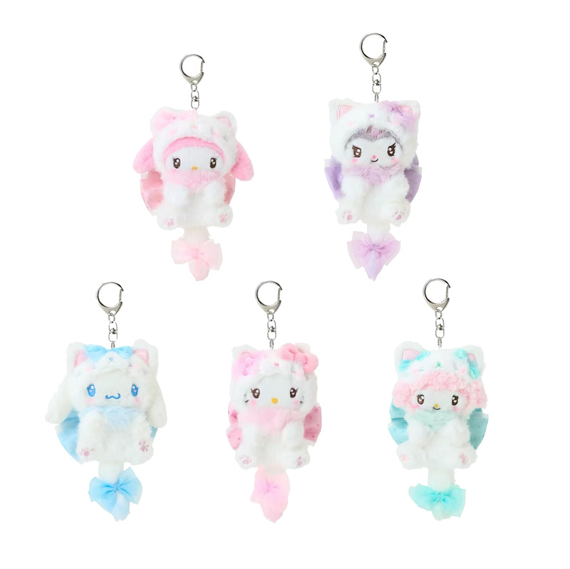 Carabiner Keychain - Porte-clés Hello Kitty Crème Chat Nœud