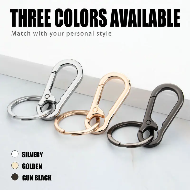 Carabiner Keychain - Mousqueton en métal Clip porte-clés mousqueton