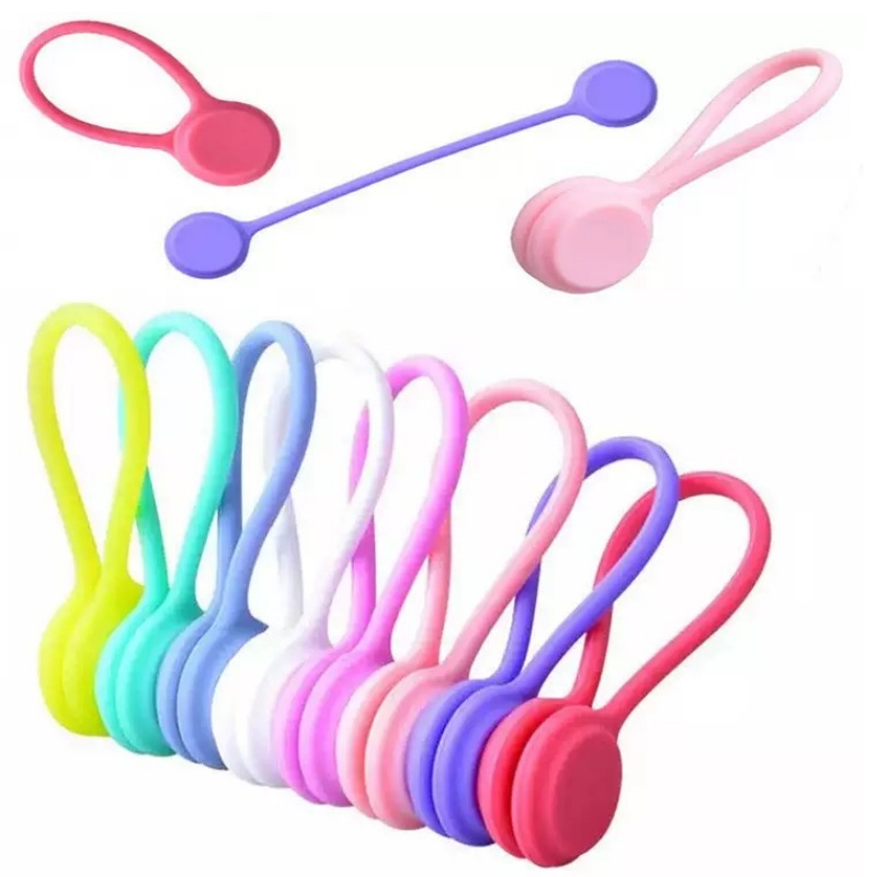 Gear Tie Reusable - Attaches magnétiques en silicone pour câbles,
