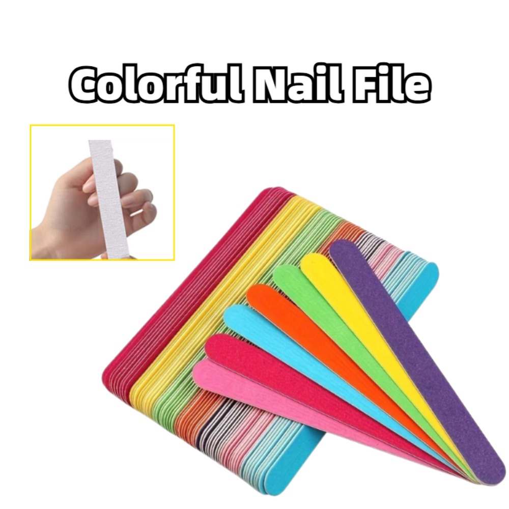 Nail File Titanium - Lime à ongles en bois colorée,