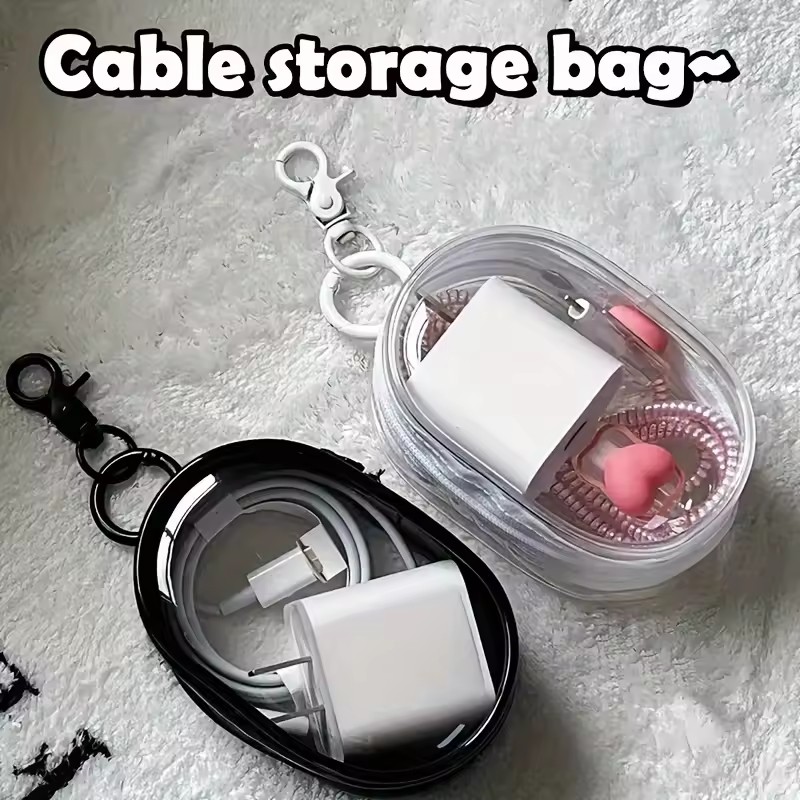 Cable Winder Keychain - Mini sac de rangement portable à