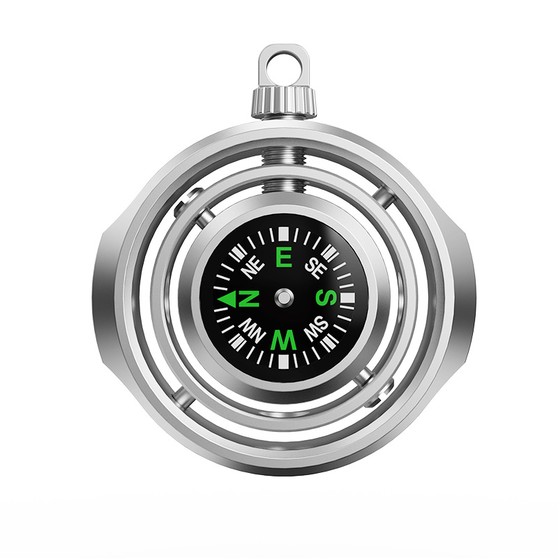 Compass Keychain Mini - MINI boussole Fidget Roller porte-clés volant