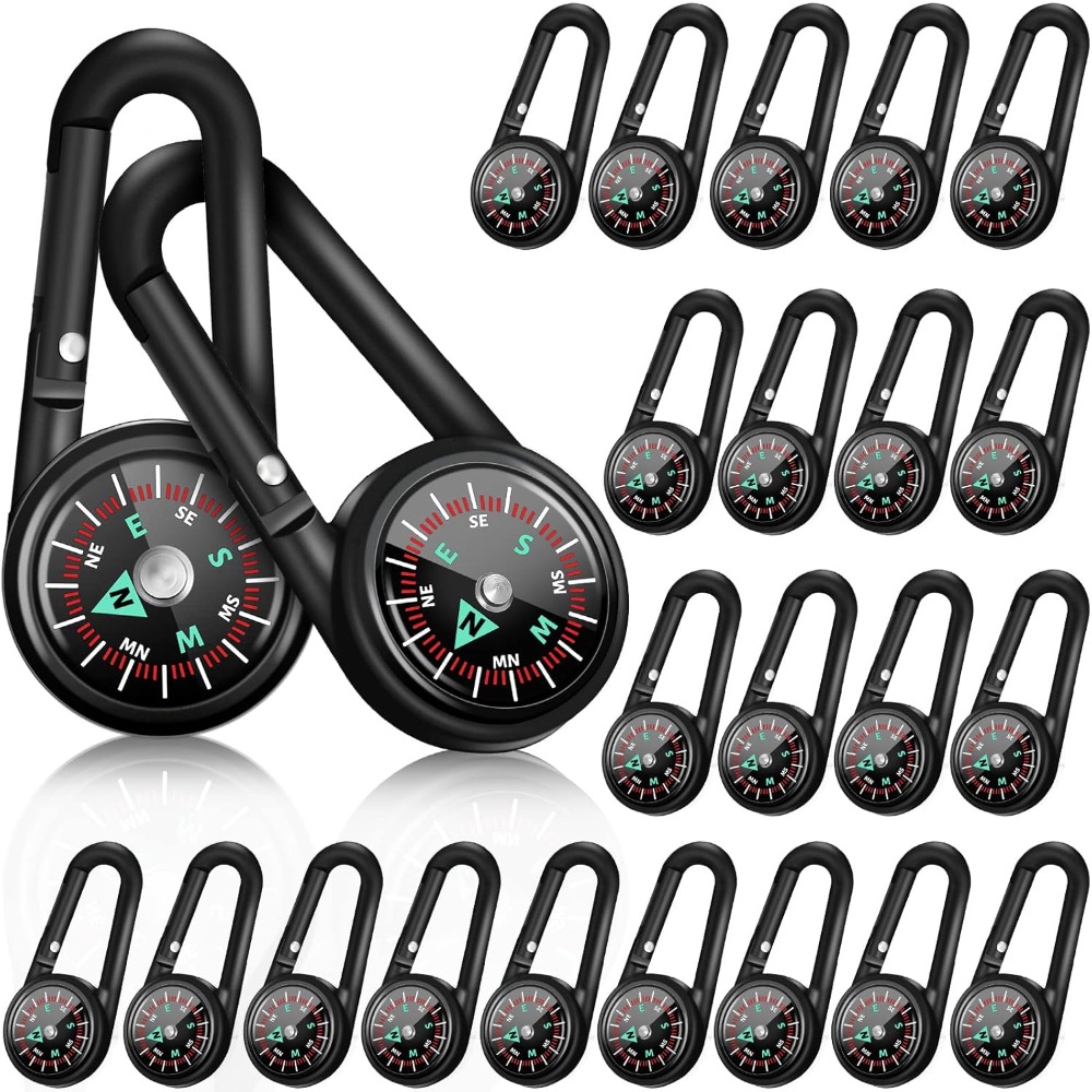 Compass Keychain Mini - 6-50 pièces Mini boussole magnétique porte-clés