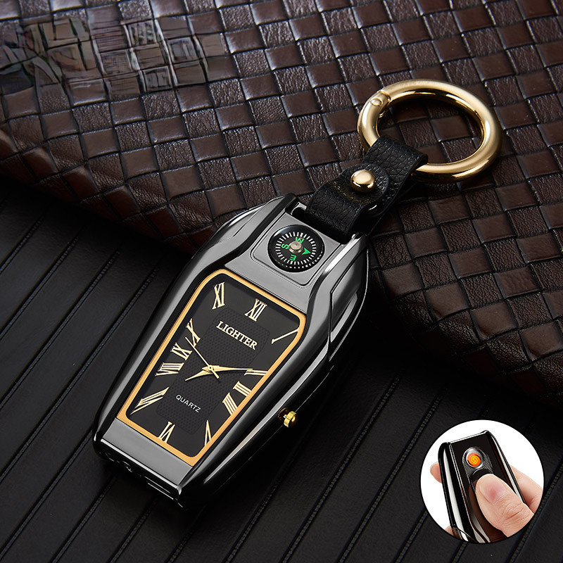 Compass Keychain Mini - Porte-clés boussole multifonctionnel pour homme, porte-clés