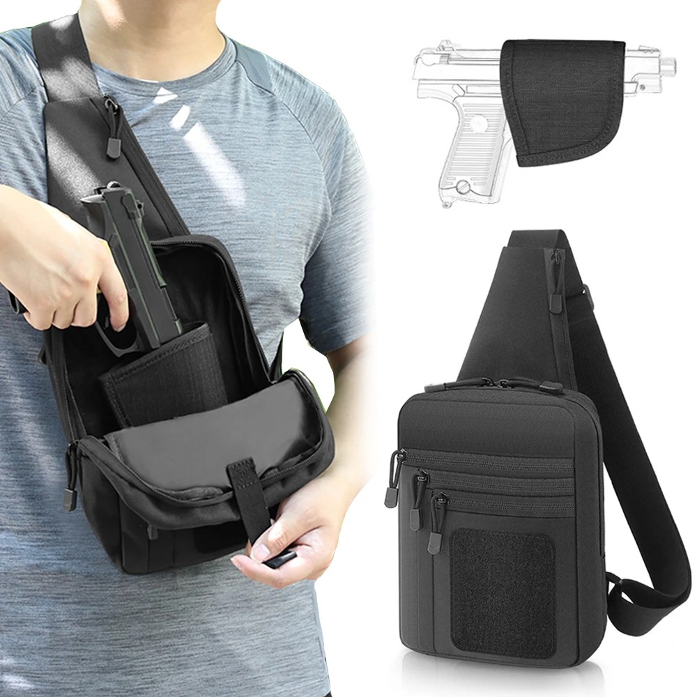 Sac tactique pour pistolet, ét - Edc Concealed Carry Sling Bag avis et prix