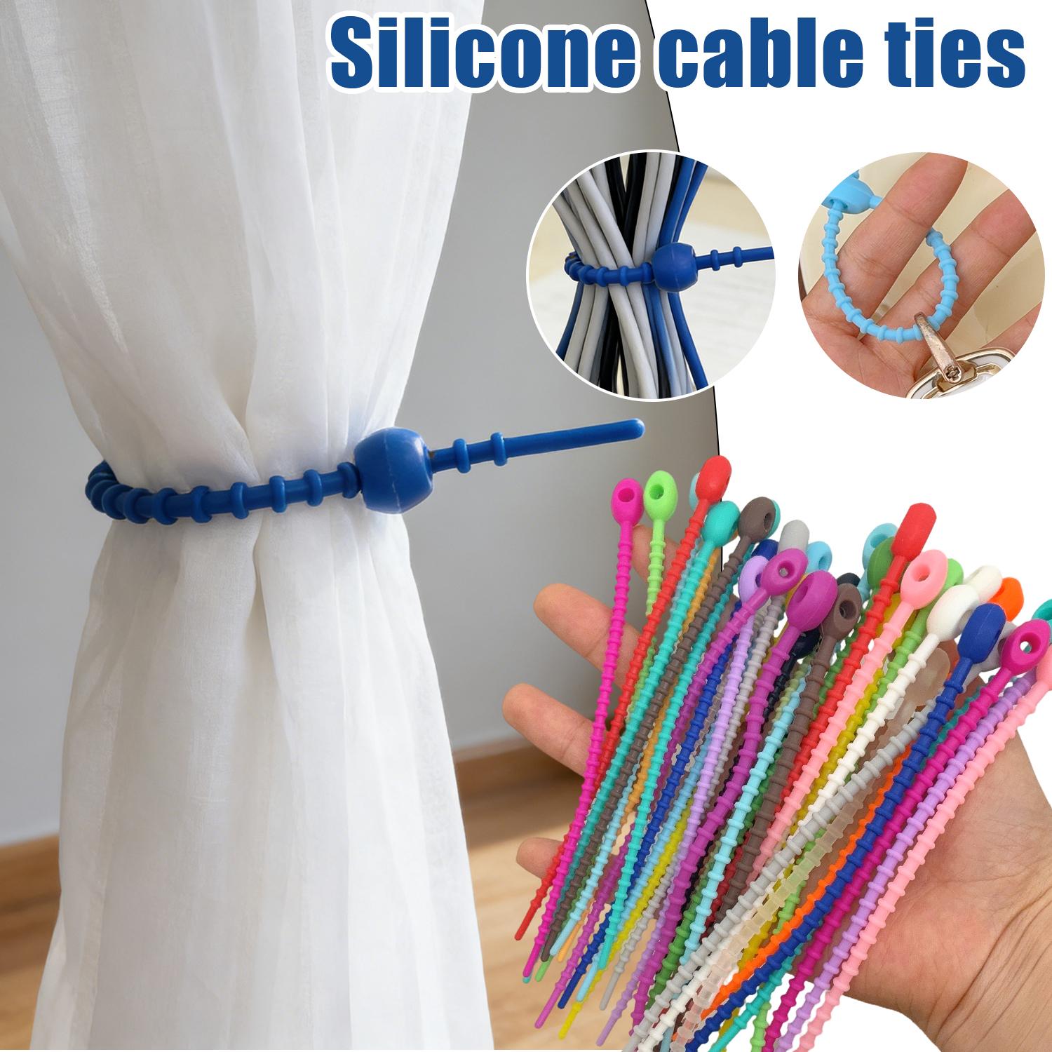 200 pièces/lot Attaches en sil - Gear Tie Reusable avis et prix