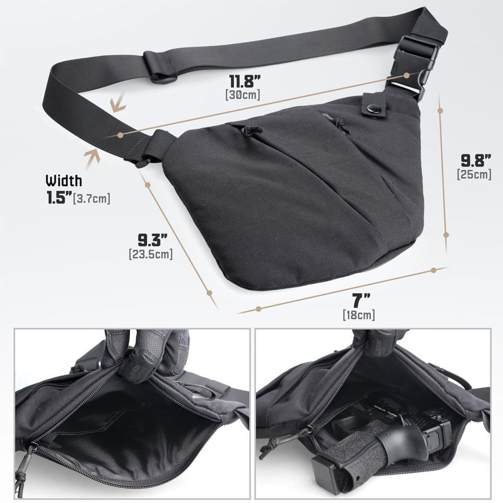 Sac de transport tactique diss - Edc Concealed Carry Sling Bag avis et prix