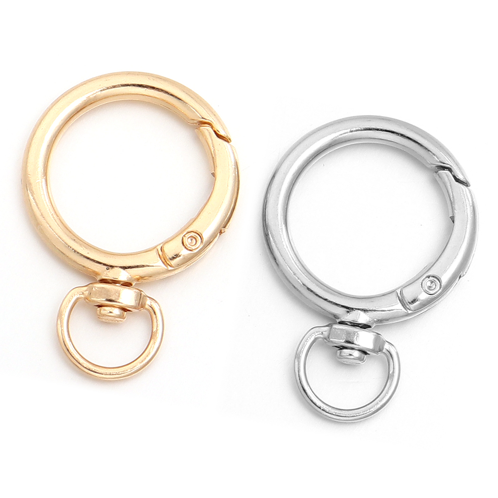 10 pièces Mousquetons ronds ro - Carabiner Keychain avis et prix
