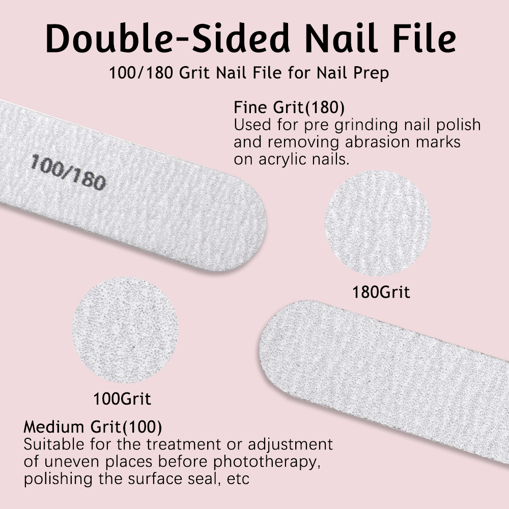 Lot de 5 limes à ongles 100/18 - Nail File Titanium avis et prix