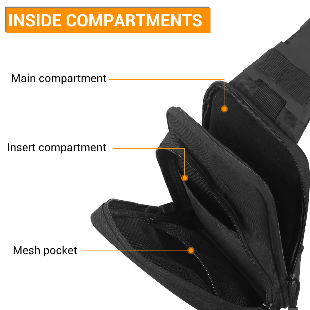 Sac tactique pour pistolet, sa - Edc Concealed Carry Sling Bag avis et prix