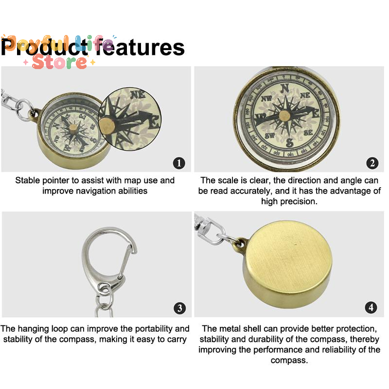 Offre Spéciale : Porte-clés Ou - Compass Keychain Mini avis et prix