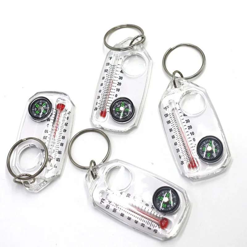 Porte-clés 3 en 1, boussole po - Compass Keychain Mini avis et prix