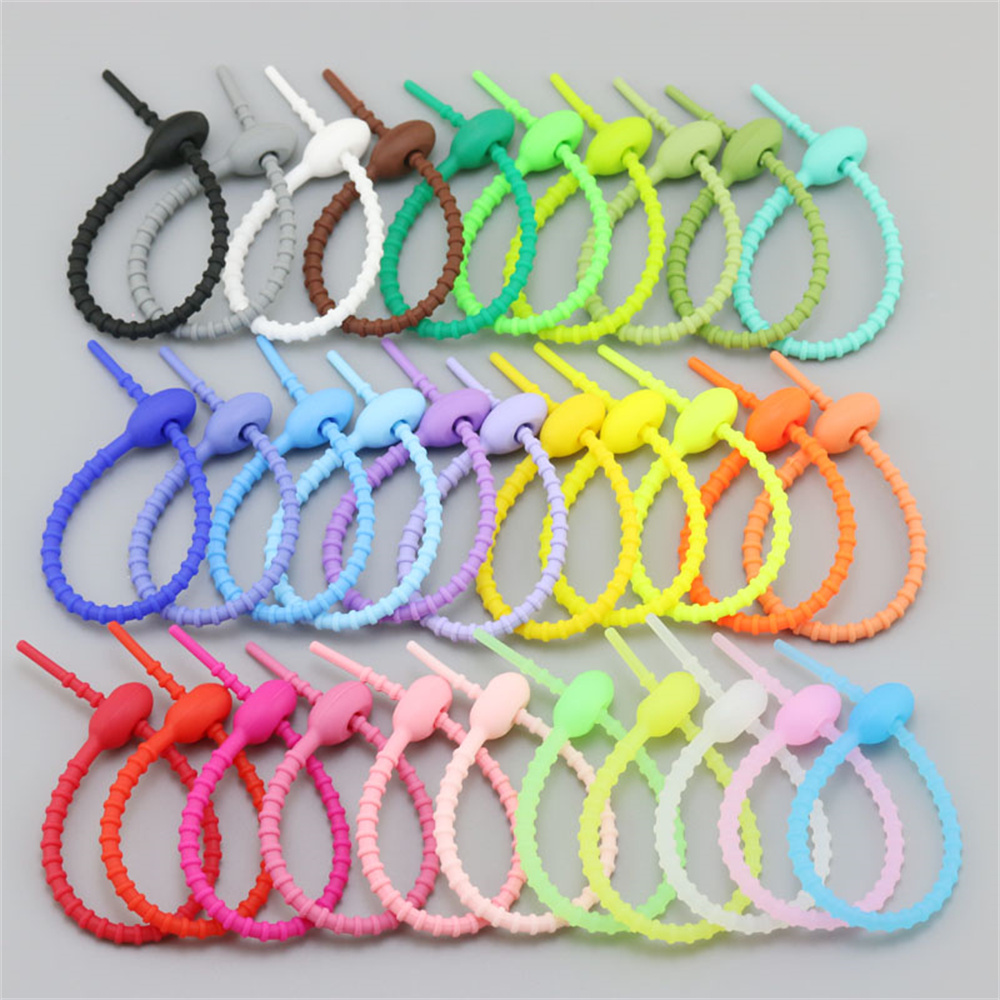 10 pièces/lot Attaches de sac  - Gear Tie Reusable avis et prix