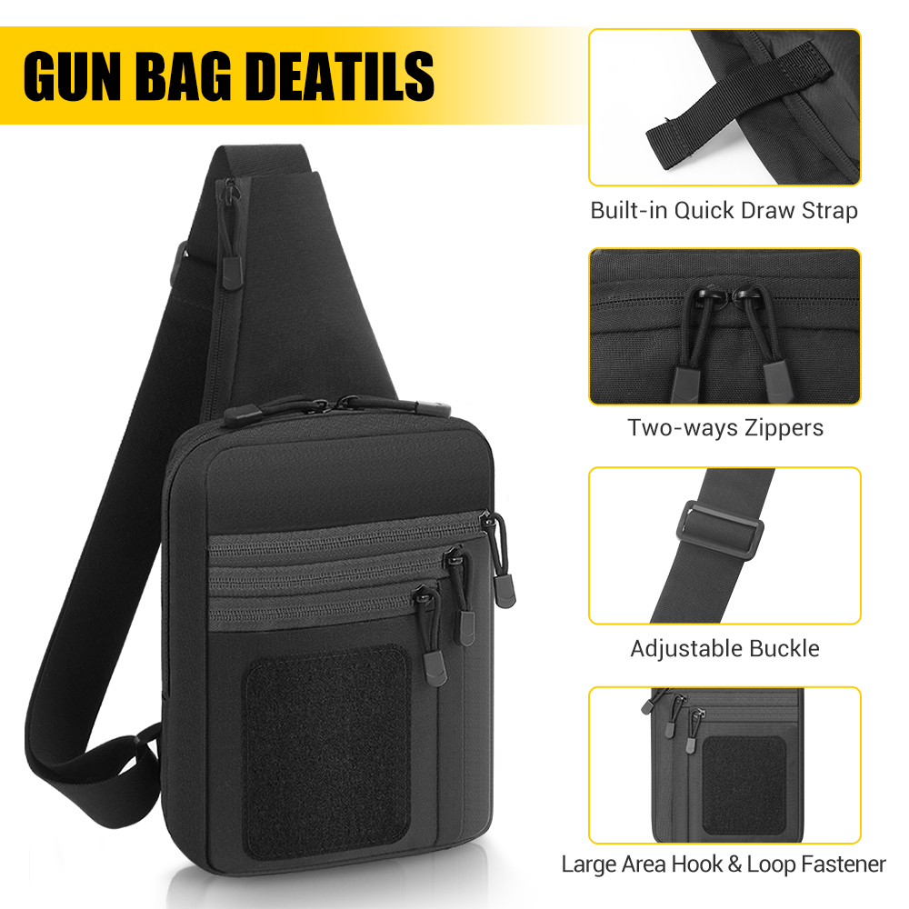 Sac tactique pour pistolet, ét - Edc Concealed Carry Sling Bag avis et prix