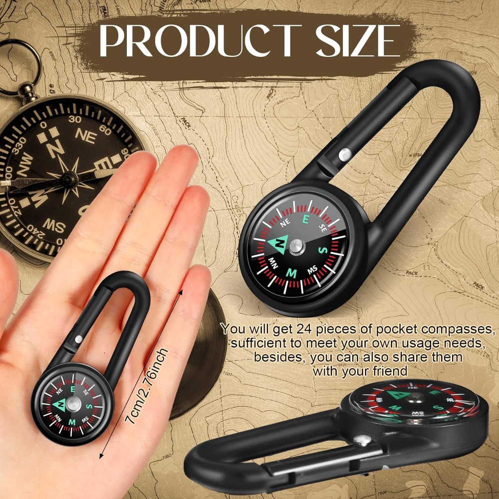6-50 pièces Mini boussole magn - Compass Keychain Mini avis et prix