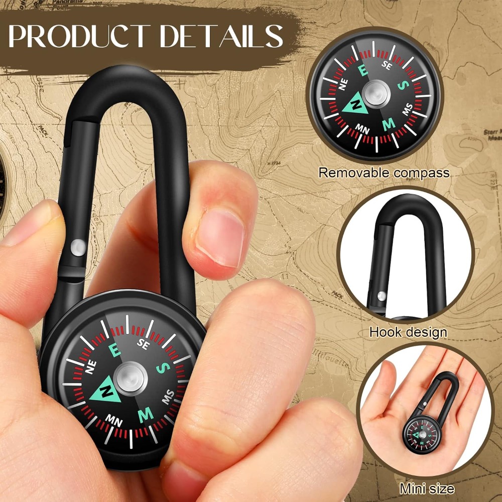 6-50 pièces Mini boussole magn - Compass Keychain Mini avis et prix