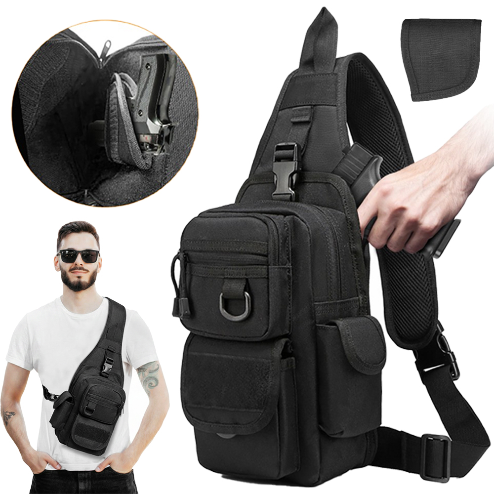 Sac tactique pour pistolet, sa - Edc Concealed Carry Sling Bag avis et prix